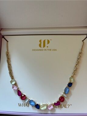 Bomb party summer jewel candy necklace Tokyo pop on gold